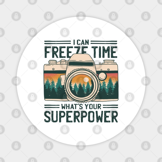 Time Freezer Superpower Snap Magnet by Life2LiveDesign